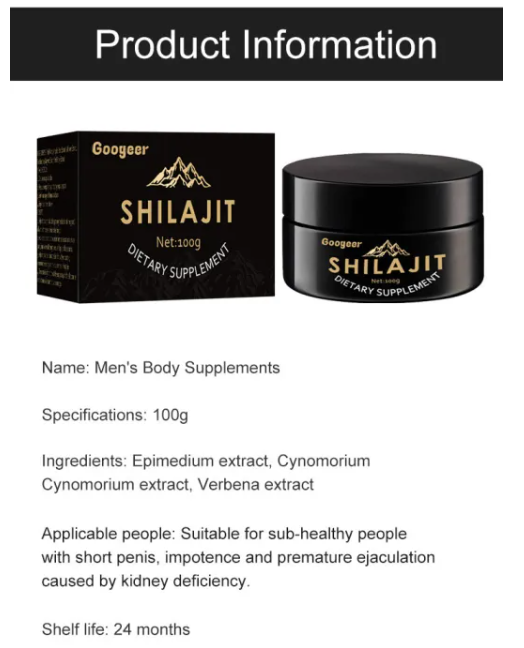 Googeer® Original Himalayan Shilajit – Natural Energy & Vitality Booster (Pure Resin Form)