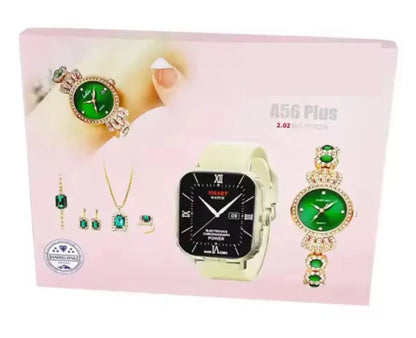 ✨ A56 Plus Smart Watch – AMOLED Touchscreen with Multi-Function Health & Fitness Tracking